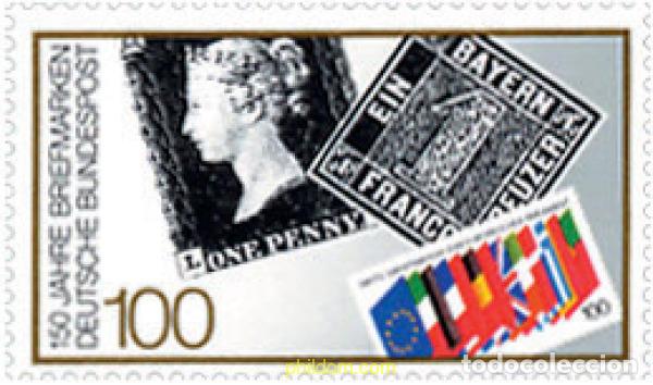 Sellos: 112623 MNH ALEMANIA FEDERAL 1990 150 ANIVERSARIO DEL SELLO
