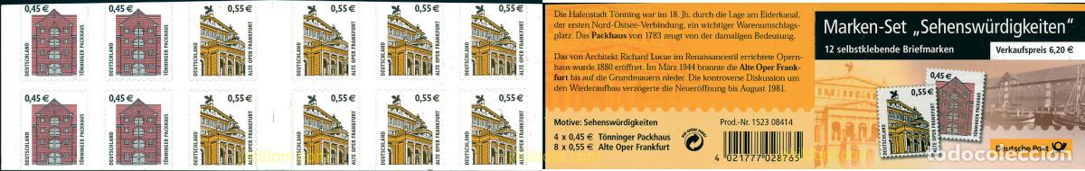 Sellos: 113926 MNH ALEMANIA FEDERAL 2002 EDIFICIOS