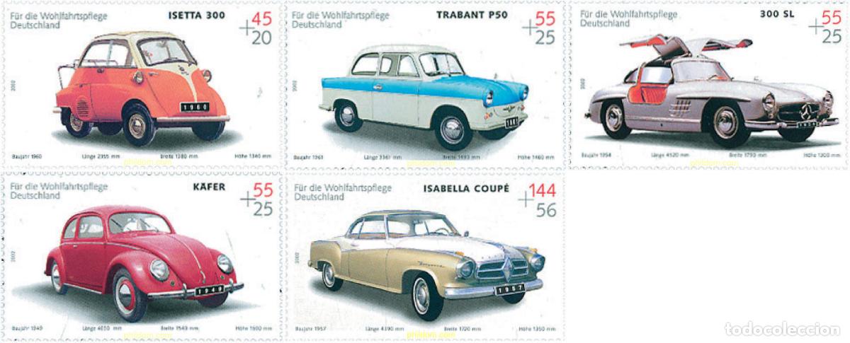 Sellos: 113914 MNH ALEMANIA FEDERAL 2002 AUTOMOVILES ANTIGUOS