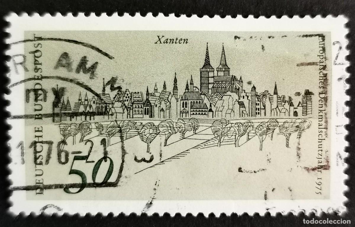 Sellos: Sello Alemania R. Federal 1975,Vista general de Xanten, 50 Pf. Michel: DE 863
