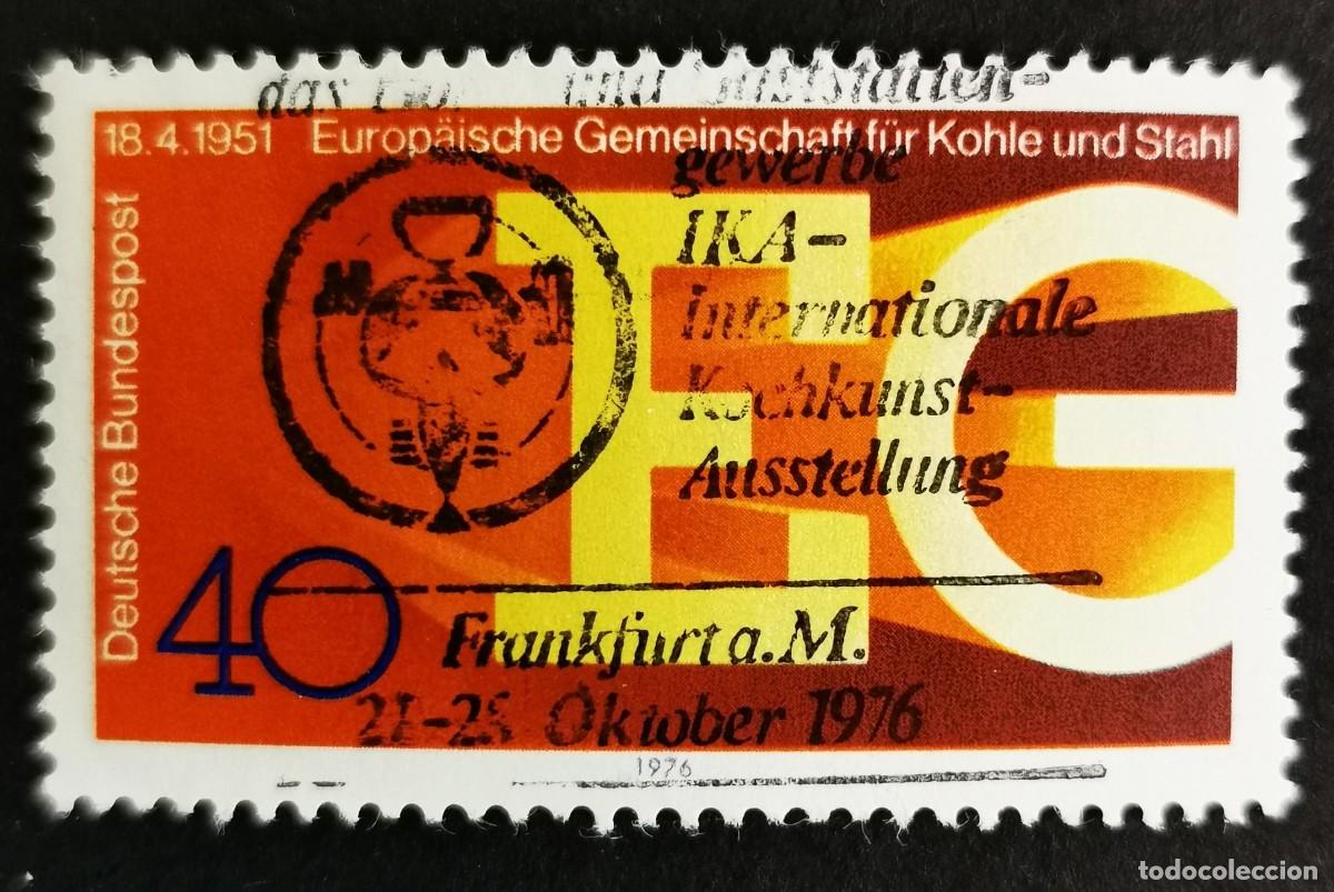 Sellos: Sello Alemania R. Federal 1976, Las letras EG vigas de hierro caliente., 40Pf. Michel: DE 880