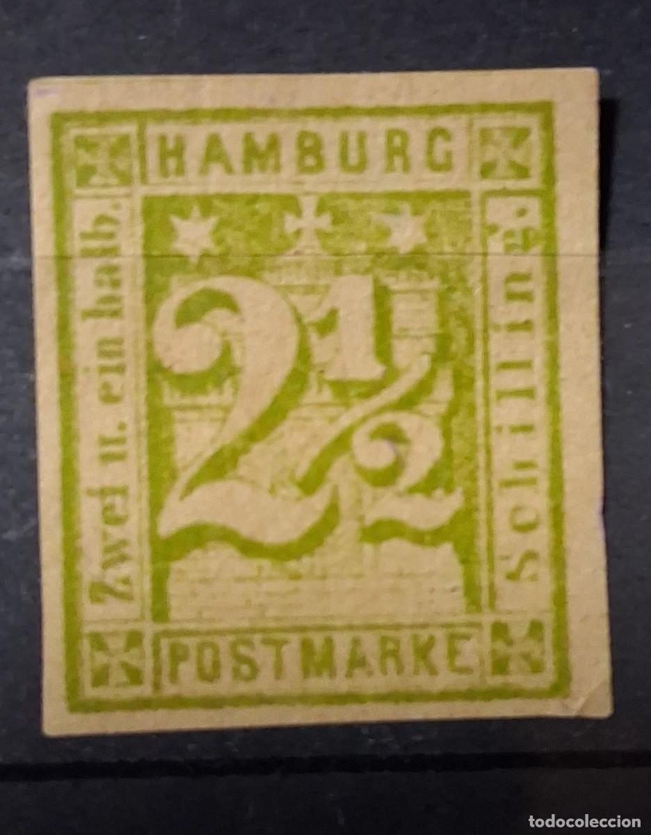 Sellos: ALEMANIA, HAMBURGO, 1864, CAT.YT.10.