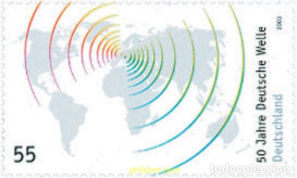 Sellos: 122779 MNH ALEMANIA FEDERAL 2003 50 ANIVERSARIO DE LA RADIO DEUTSCHE WELLE