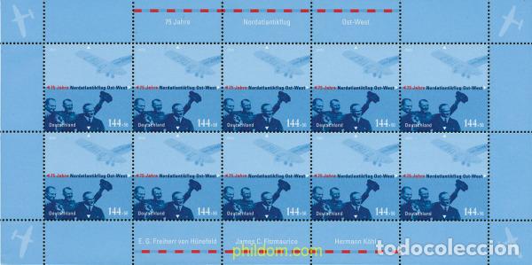 Sellos: 122773 MNH ALEMANIA FEDERAL 2003 75 ANIVERSARIO DE LA PRIMERA TRAVESIA DEL ATLANTICO NORTE SIN ESCA