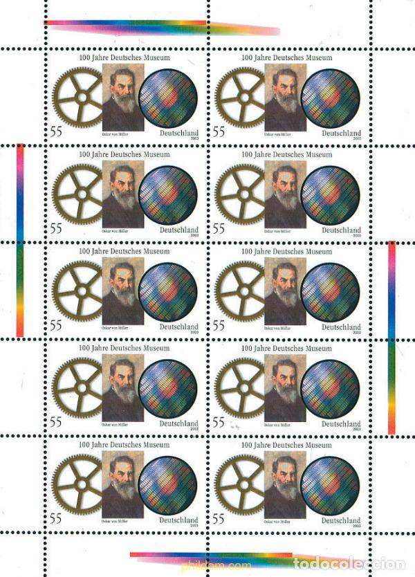 Sellos: 122776 MNH ALEMANIA FEDERAL 2003 CENTENARIO DEL MUSEO ALEMAN EN MUNICH