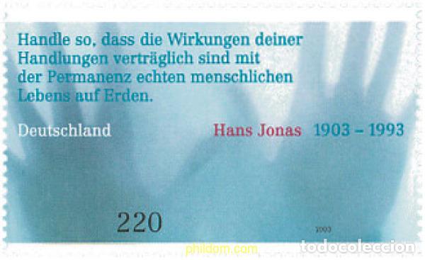 Sellos: 123692 MNH ALEMANIA FEDERAL 2003 CENTENARIO DEL NACIMIENTO DE HANS JONAS
