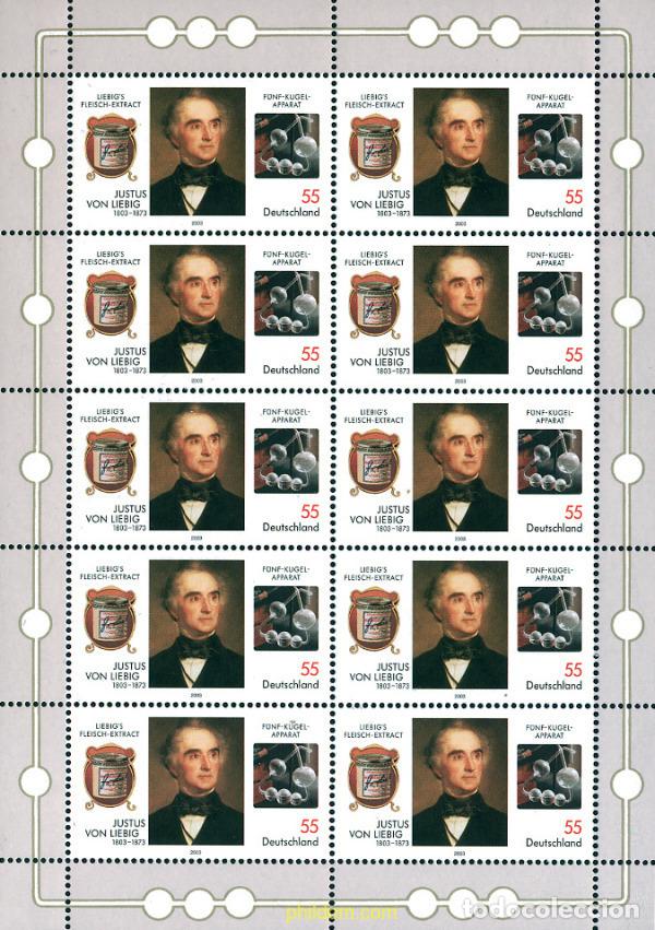 Sellos: 123691 MNH ALEMANIA FEDERAL 2003 2 CENTENARIO DEL NACIMIENTO DE JUSTUS FREIHERR VON LIEBIG