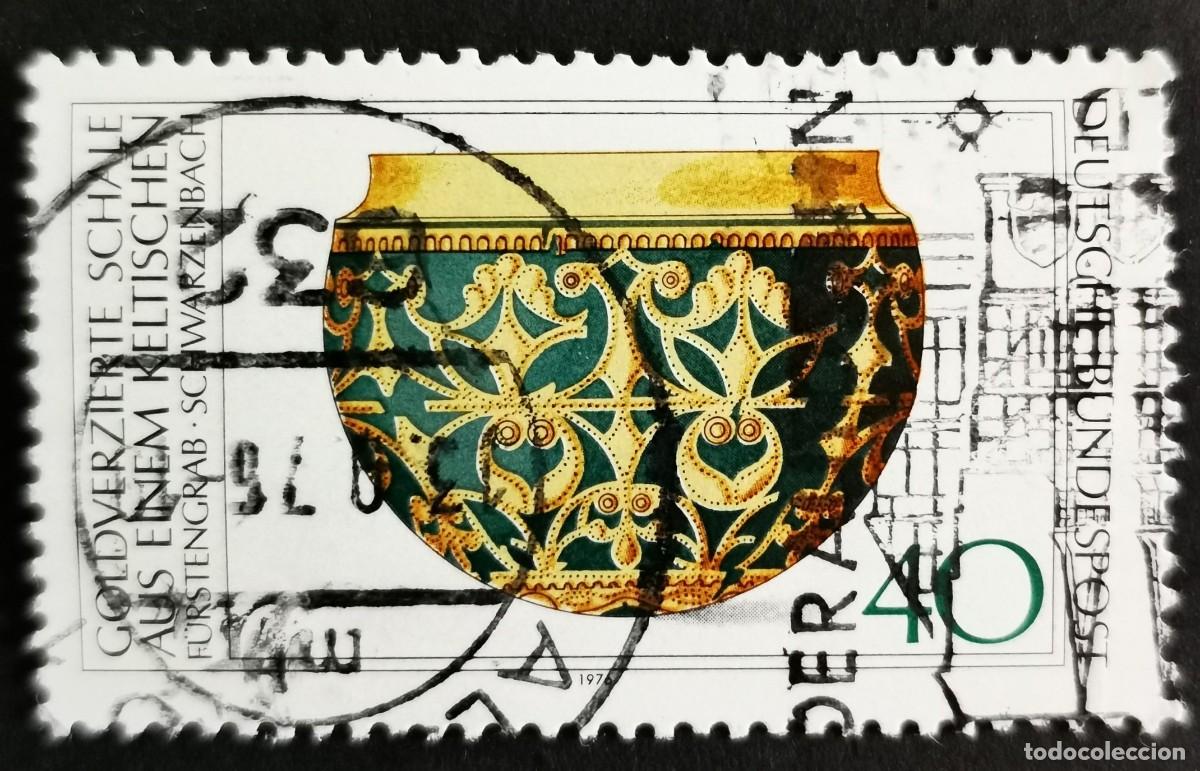 Sellos: Sello Alemania R. Federal 1976, Cuenco ornamentado con oro, 40Pf. Michel: DE 898