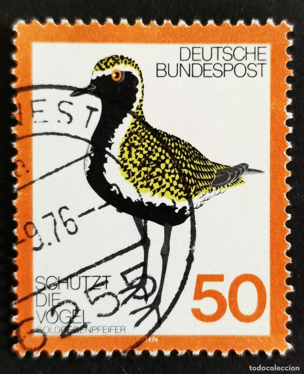 Sellos: Sello Alemania R. Federal 1976, Chorlito dorado europeo (Pluvialis apricaria), 50Pf. Michel: DE 901