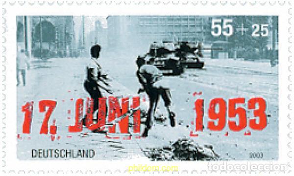 Sellos: 127446 MNH ALEMANIA FEDERAL 2003 50 ANIVERSARIO DEL 17 DE JUNIO DE 1953