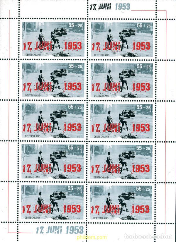 Sellos: 127447 MNH ALEMANIA FEDERAL 2003 50 ANIVERSARIO DEL 17 DE JUNIO DE 1953