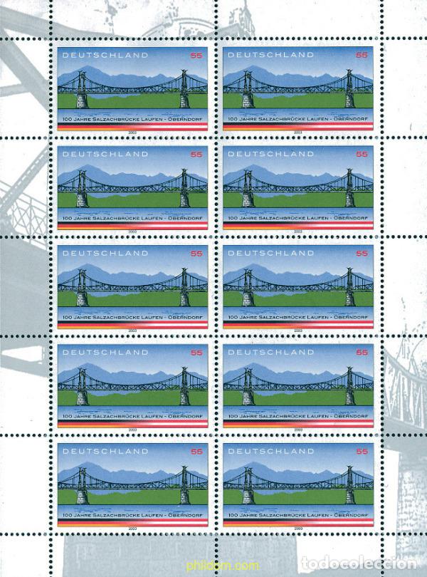 Sellos: 127453 MNH ALEMANIA FEDERAL 2003 CENTENARIO DEL PUENTE SALZACH