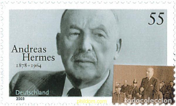 Sellos: 127460 MNH ALEMANIA FEDERAL 2003 HOMENAJE A ANDREAS HERMES