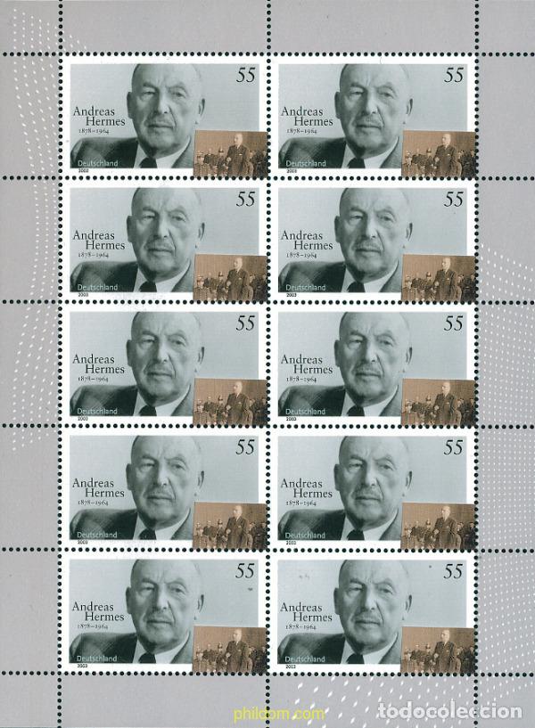 Sellos: 127461 MNH ALEMANIA FEDERAL 2003 HOMENAJE A ANDREAS HERMES