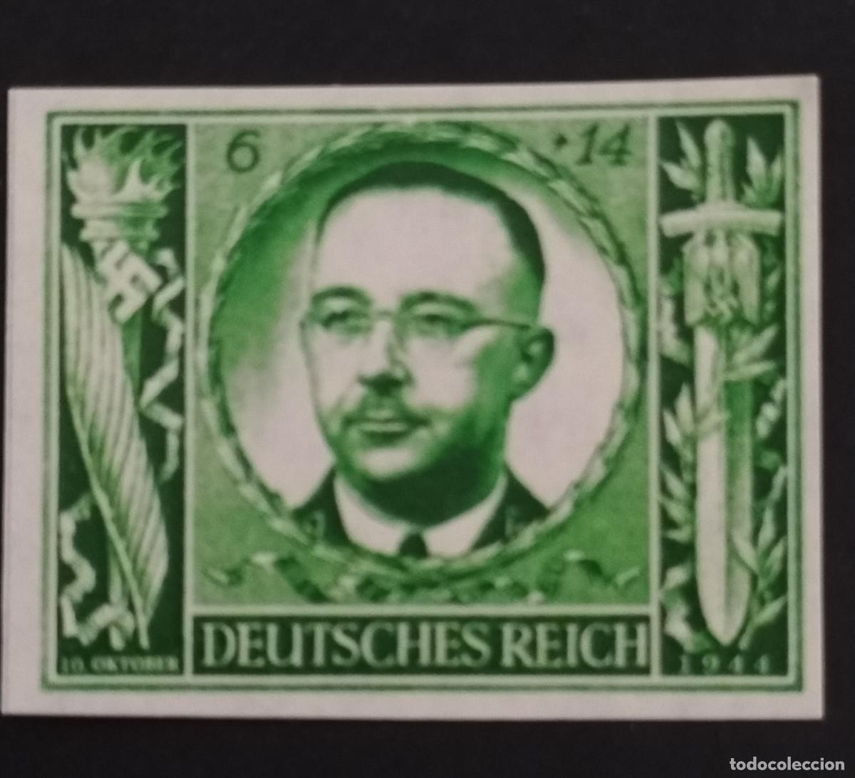 Sellos: Vi&ntilde;eta Alemania 1944 Deutsches Reich 10 Oktober sello stamp poster
