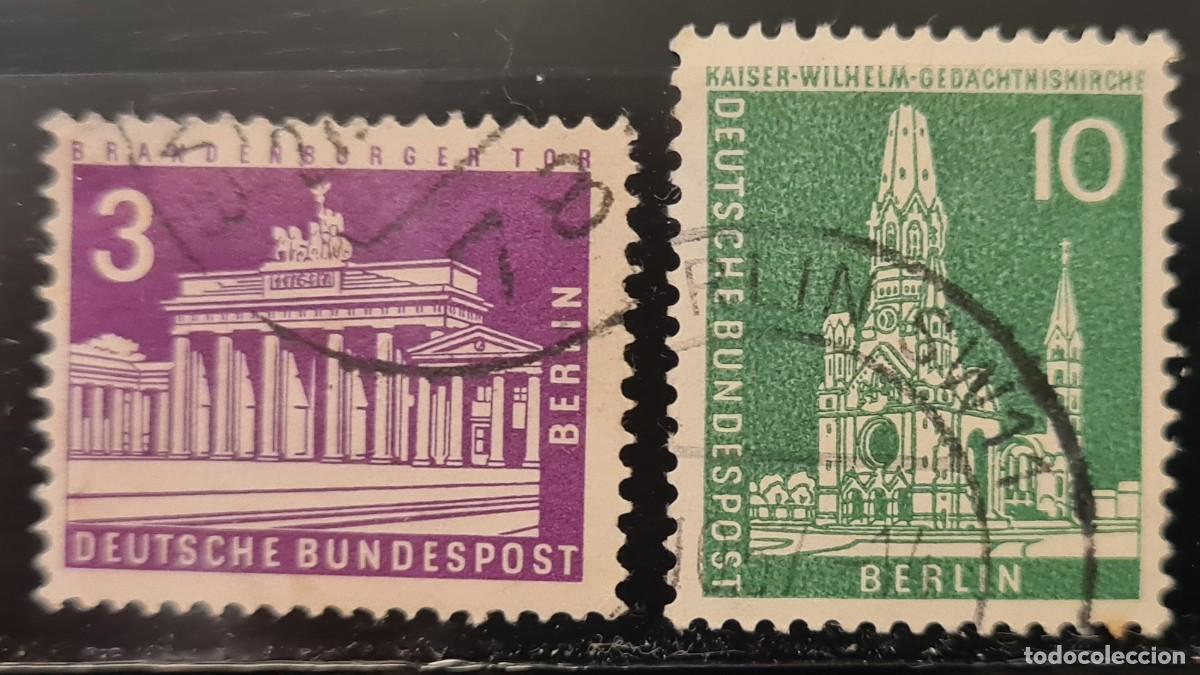 Stamps: Serie de sellos usados de Berl&iacute;n 1956-63: Monumentos (III)