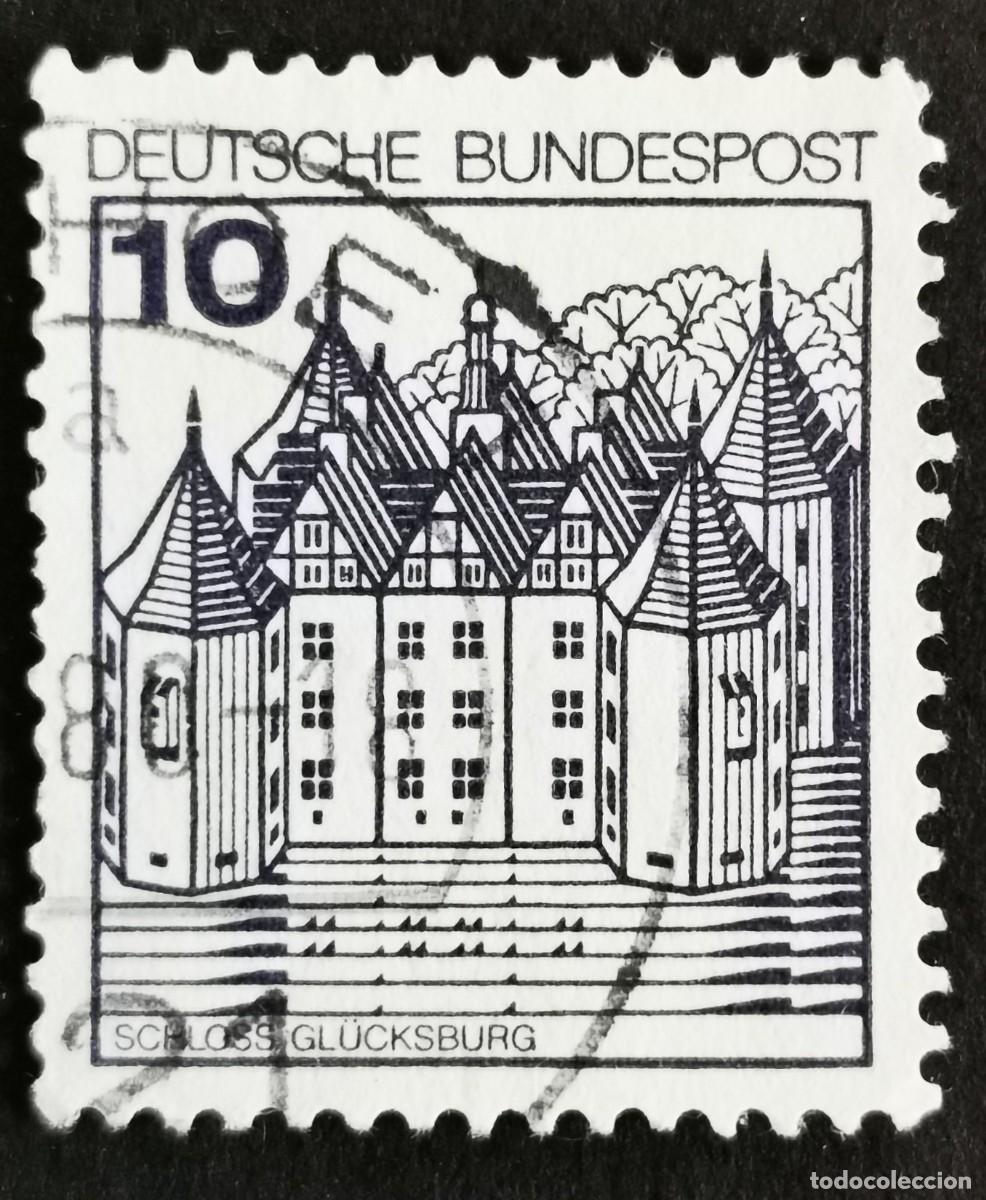 Sellos: Sello Alemania R. Federal 1977, Fortalezas y castillos: Castillo de Gl&uuml;cksbur, 10 Pf. Michel: DE 913