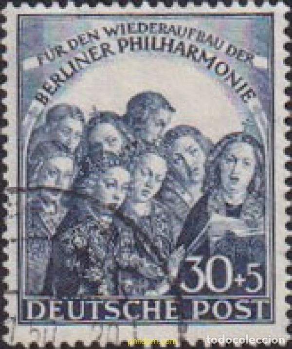 Briefmarken: 615916 USED ALEMANIA. Berl&iacute;n 1950 RECONSTITUCION DE LA ORQUESTA FILARMONICA DE BERLIN