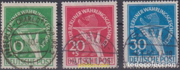 Briefmarken: 615979 USED ALEMANIA. Berl&iacute;n 1949 PRO VICTIMAS DE LA REFORMA MONETARIA