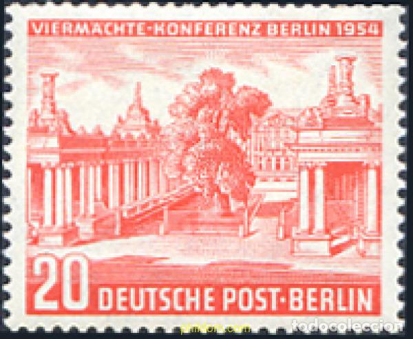 Briefmarken: 130923 MNH ALEMANIA. Berl&iacute;n 1954 CONFERENCIA DE LOS CUATRO, EN BERLIN
