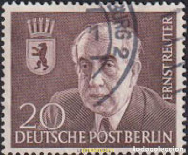 Briefmarken: 615976 USED ALEMANIA. Berl&iacute;n 1954 ANIVERSARIO DE LA MUERTE DE ERNST REUTER