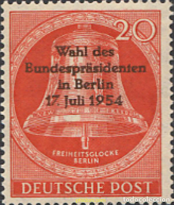 Briefmarken: 130928 MNH ALEMANIA. Berl&iacute;n 1954 CAMPANA DE LA LIBERTAD