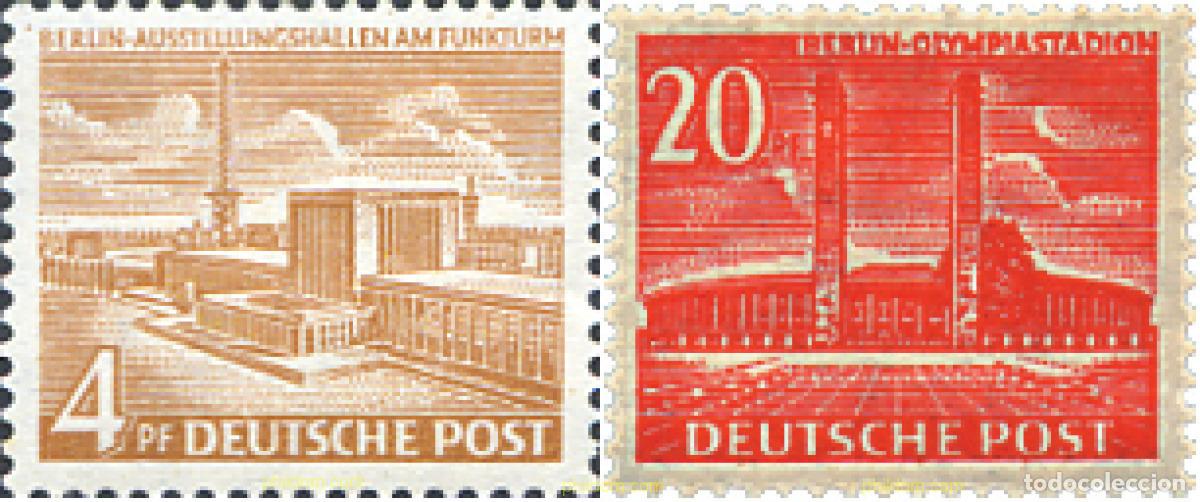 Briefmarken: 130937 MNH ALEMANIA. Berl&iacute;n 1953 MONUMENTOS