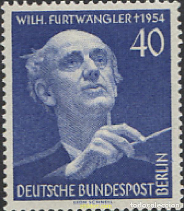 Francobolli: 366953 HINGED ALEMANIA. Berl&iacute;n 1955 FESTIVAL DE MUSICA Y ANIVERSARIO DE LA MUERTE DE WILHELM FURTW