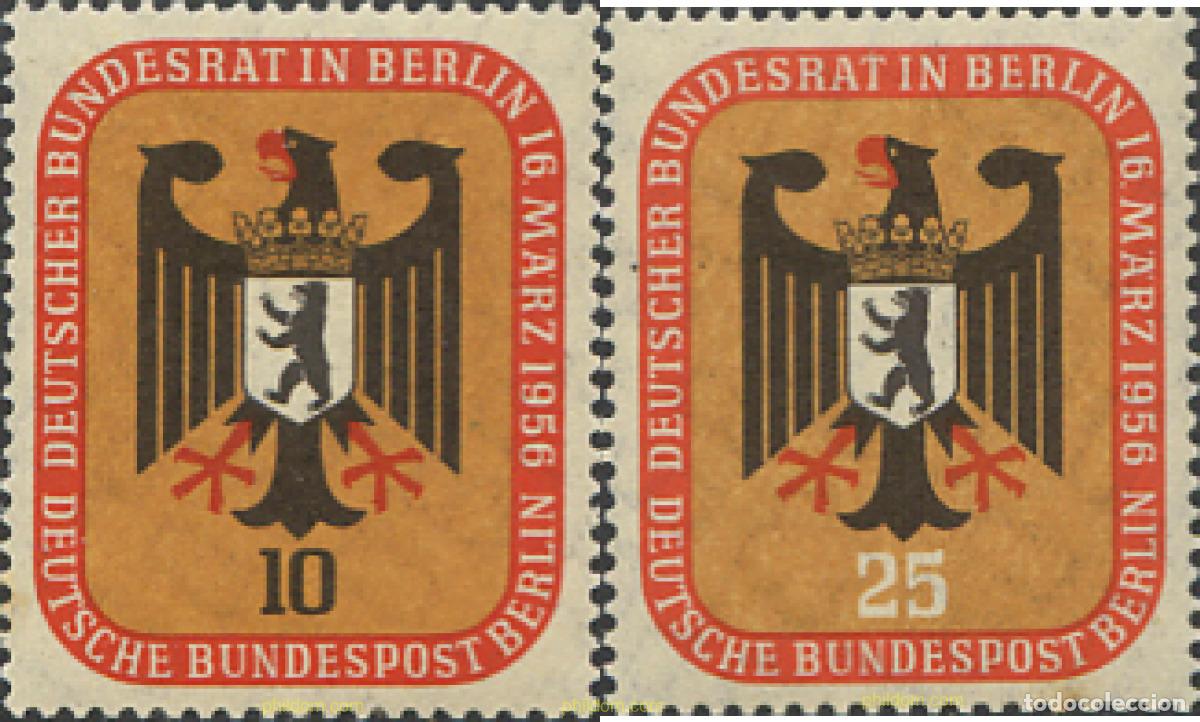 Francobolli: 130952 MNH ALEMANIA. Berl&iacute;n 1956 REUNION EN BERLIN DEL CONSEJO FEDERAL