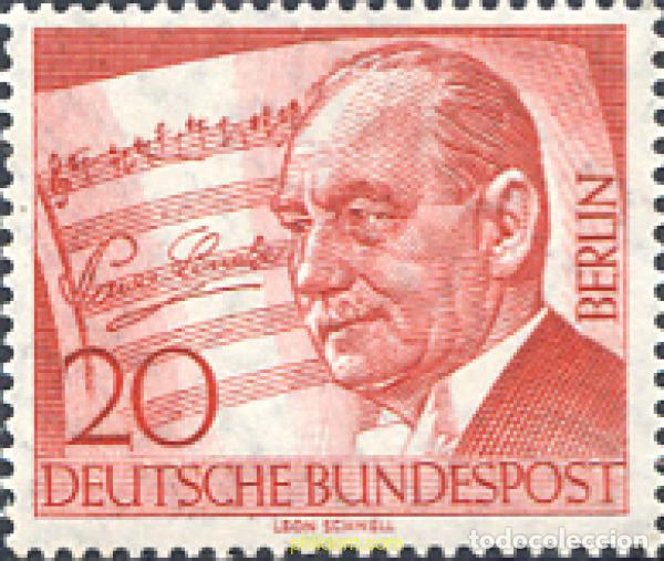 Francobolli: 130968 MNH ALEMANIA. Berl&iacute;n 1956 10 ANIVERSARIO DE LA MUERTE DEL COMPOSITOR PAUL LINCKE