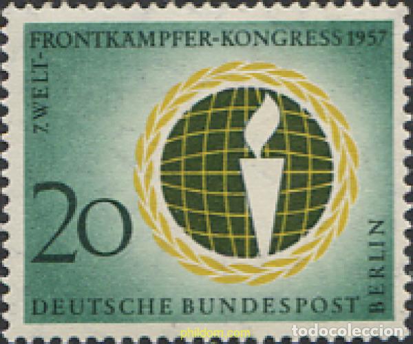 Francobolli: 130982 MNH ALEMANIA. Berl&iacute;n 1957 7 CONGRESO MUNDIAL DE ANTIGUOS COMBATIENTES