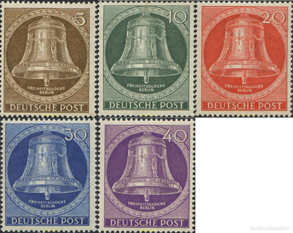 Sellos: 366952 HINGED ALEMANIA. Berl&iacute;n 1953 CAMPANA DE LA LIBERTAD