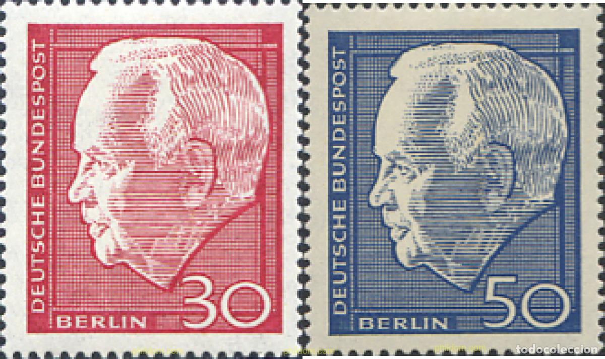 Sellos: 131021 MNH ALEMANIA. Berl&iacute;n 1967 PRESIDENTE LUBKE