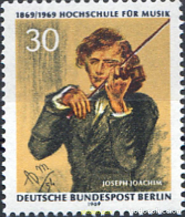 Sellos: 131028 MNH ALEMANIA. Berl&iacute;n 1969 CENTENARIO DE LA ACADEMIA DE MUSICA