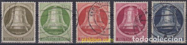 Sellos: 615906 USED ALEMANIA. Berl&iacute;n 1953 CAMPANA DE LA LIBERTAD