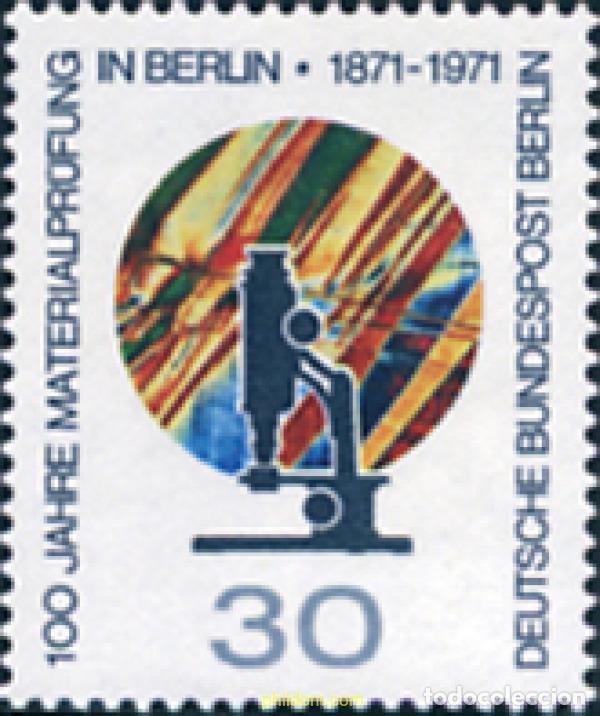 Sellos: 131049 MNH ALEMANIA. Berl&iacute;n 1971 CENTENARIO DEL INSTITUTO DE ENSAYO DE MATERIALES