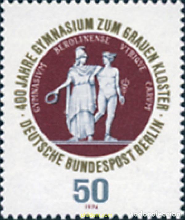 Sellos: 131088 MNH ALEMANIA. Berl&iacute;n 1974 400 ANIVERSARIO DEL LICEO GRAUEN KLOSTER DE BERLIN