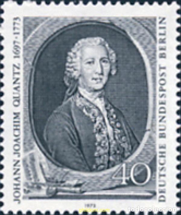 Sellos: 131080 MNH ALEMANIA. Berl&iacute;n 1973 200 ANIVERSARIO DE LA MUERTE DE JOHANN JOACHIM QUANTZ