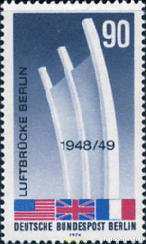 Sellos: 131087 MNH ALEMANIA. Berl&iacute;n 1974 25 ANIVERSARIO DEL PUENTE AEREO DE BERLIN