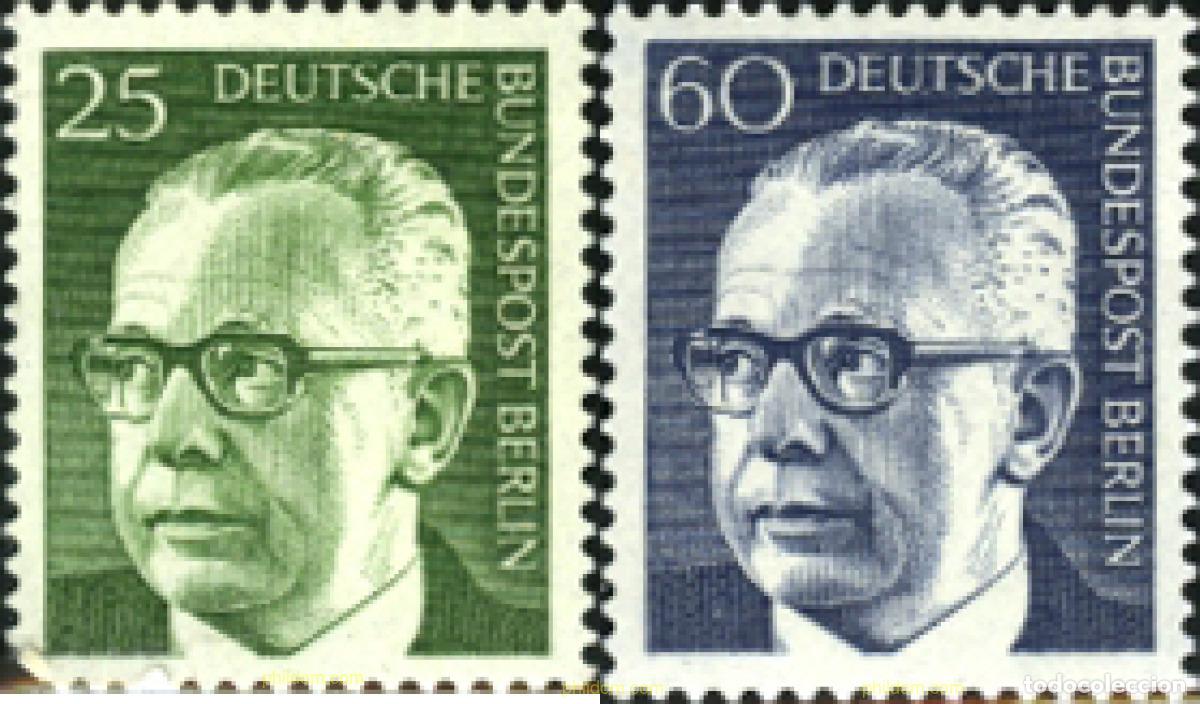 Sellos: 664142 MNH ALEMANIA. Berl&iacute;n 1971 PRESIDENTE GUSTAV HEINEMANN