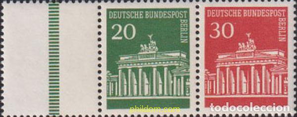 Sellos: 626440 MNH ALEMANIA. Berl&iacute;n 1966 PUERTA DE BRANDEBURGO EN BERLIN
