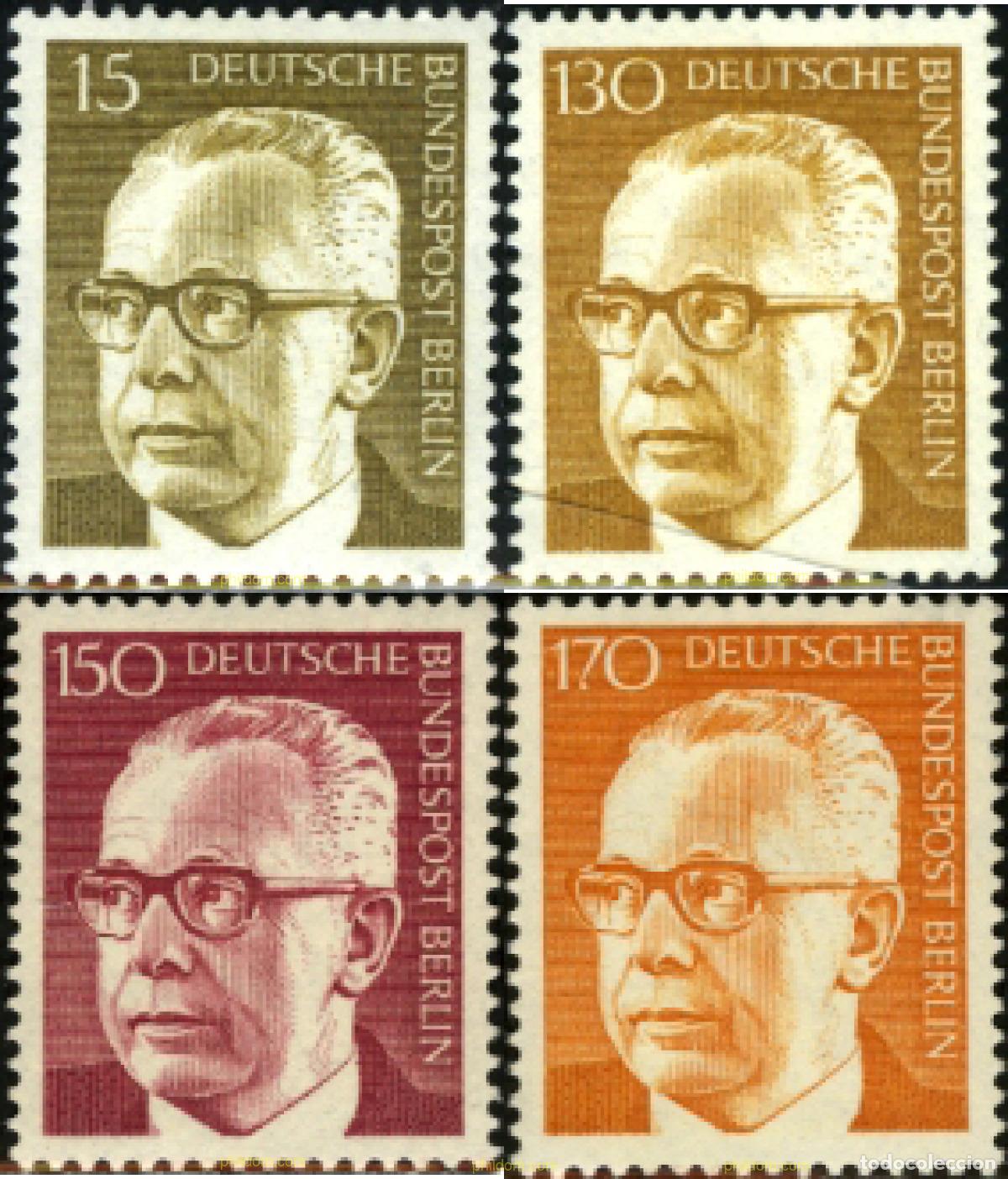 Sellos: 243760 MNH ALEMANIA. Berl&iacute;n 1972 PRESIDENTE GUSTAV HEINEMANN