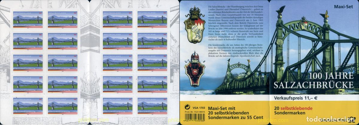 Sellos: 132902 MNH ALEMANIA FEDERAL 2003 CENTENARIO DEL PUENTE SALZACH