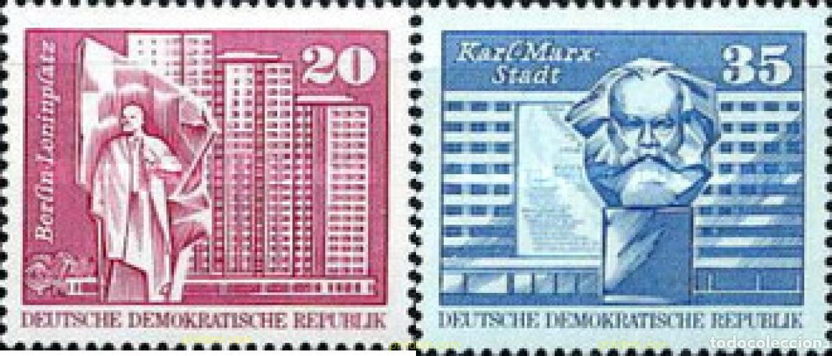 Sellos: 134885 MNH ALEMANIA DEMOCRATICA 1973 CONSTRUCCIONES SOCIALISTAS