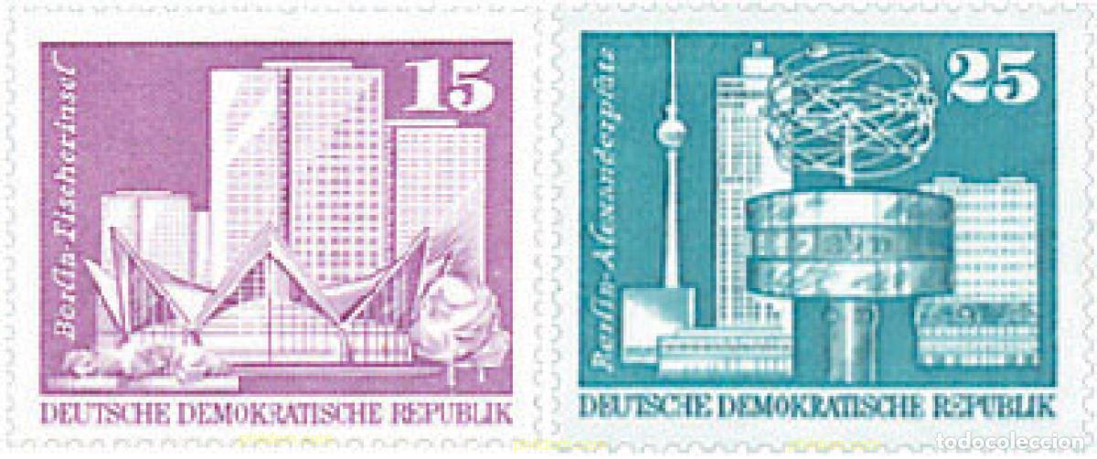 Sellos: 134884 MNH ALEMANIA DEMOCRATICA 1973 CONSTRUCCIONES SOCIALISTAS