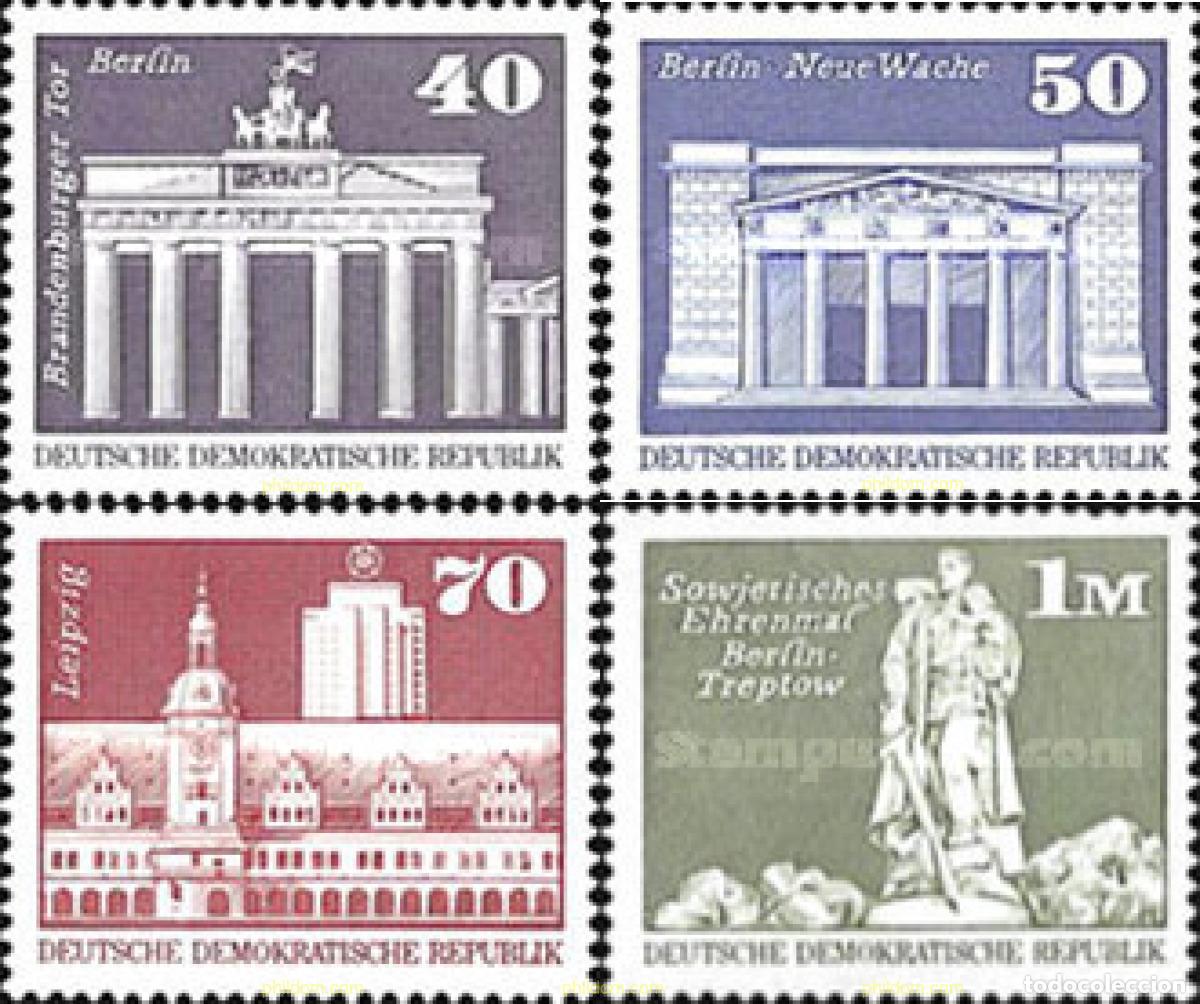Sellos: 134886 MNH ALEMANIA DEMOCRATICA 1973 CONSTRUCCIONES SOCIALISTAS