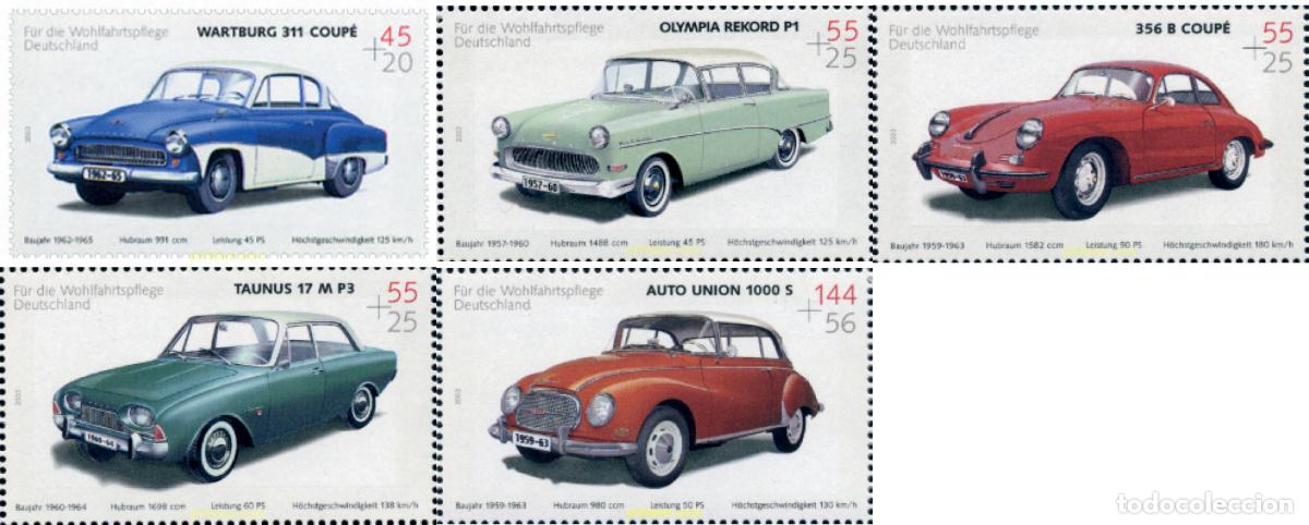 Sellos: 136128 MNH ALEMANIA FEDERAL 2003 AUTOMOVILES ANTIGUOS