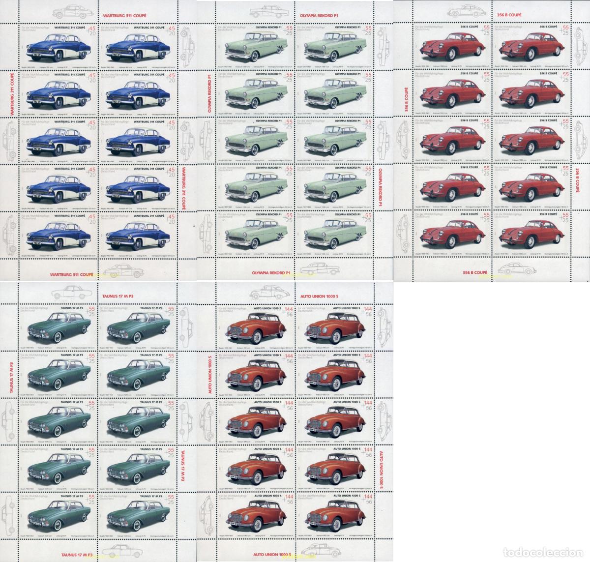Sellos: 136129 MNH ALEMANIA FEDERAL 2003 AUTOMOVILES ANTIGUOS