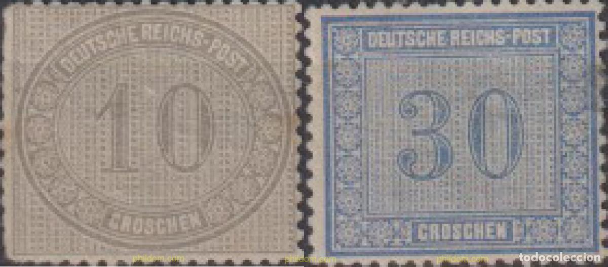 Sellos: 626693 HINGED ALEMANIA 1872 CIFRAS