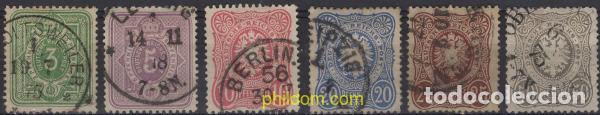 Sellos: 640974 USED ALEMANIA 1875 CIFRA Y AGUILA